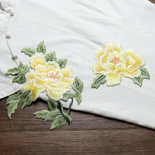 1 Paar Blumen Stickerei Applikationen Kleidung Patch DIY Nähen Kleidung Dekoration Reparatur-Gelb 1 Paar Blumen Stickerei Applikationen Kleidung Patch DIY Nähen Kleidung Dekoration Reparatur-Gelb von SHHEG