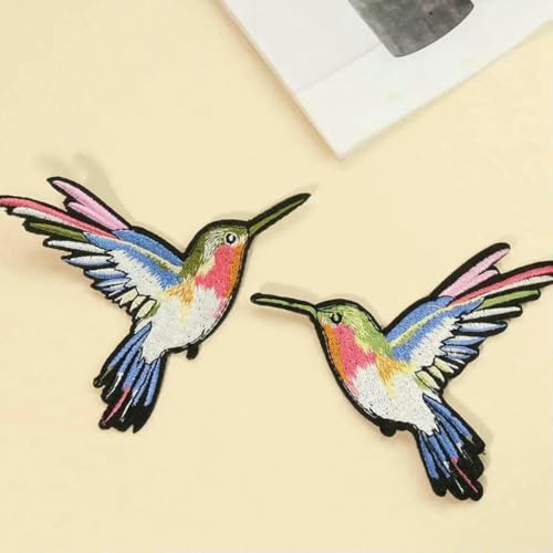 1 Paar Stickerei Patch Schwalbe Kolibri Flamingo Stickerei Aufkleber Reparatur-Blauer Vogel 1 Paar Stickerei Patch Schwalbe Kolibri Flamingo Stickerei Aufkleber Reparatur-Blauer Vogel von SHHEG