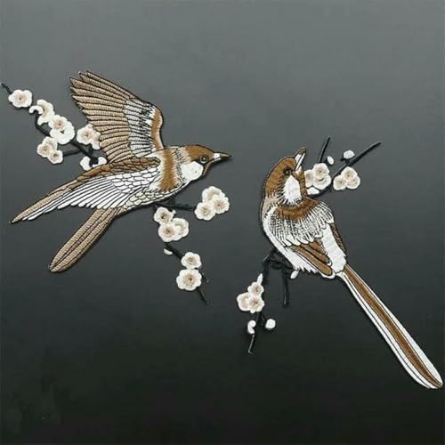 1 Paar Stickerei Patch Schwalbe Kolibri Flamingo Stickerei Aufkleber Reparatur-Elster 1 Paar Stickerei Patch Schwalbe Kolibri Flamingo Stickerei Aufkleber Reparatur-Elster von SHHEG