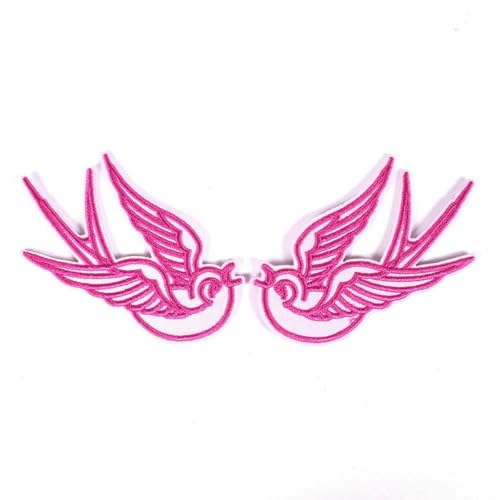 1 Paar Stickerei Patch Schwalbe Kolibri Flamingo Stickerei Aufkleber Reparatur-Rosa Schwalbe 1 Paar Stickerei Patch Schwalbe Kolibri Flamingo Stickerei Aufkleber Reparatur-Rosa Schwalbe von SHHEG