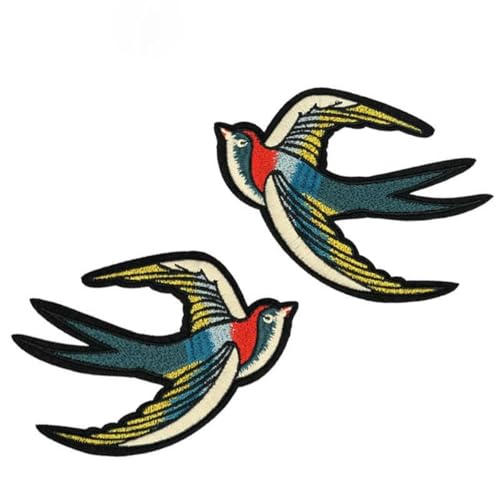 1 Paar Stickerei Patch Schwalbe Kolibri Flamingo Stickerei Aufkleber Reparatur-Schwalbe 1 Paar Stickerei Patch Schwalbe Kolibri Flamingo Stickerei Aufkleber Reparatur-Schwalbe von SHHEG