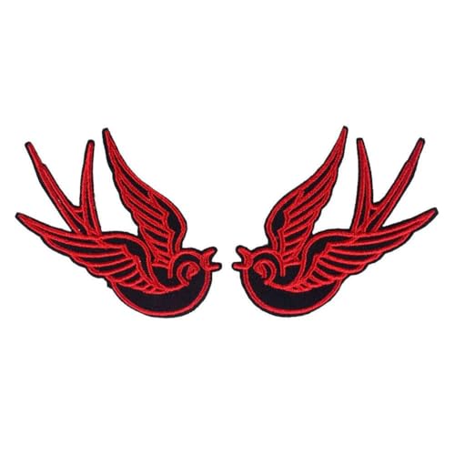 1 Paar Stickerei Patch Schwalbe Kolibri Flamingo Stickerei Aufkleber Reparatur-Schwarze Schwalbe 1 Paar Stickerei Patch Schwalbe Kolibri Flamingo Stickerei Aufkleber Reparatur-Schwarze Schwalbe von SHHEG