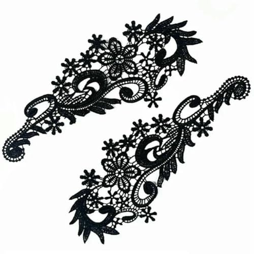 1 Paar schwarze bestickte Patches für Kleidung, Spitze, Applikation, Ballettkostüme, Kleider, Nähen, Basteln DA89 DA019-DA107-1 1 Paar schwarze bestickte Patches für Kleidung, Spitze, Applikation, Ballettkostüme, Kleider, Nähen, Basteln DA89 DA019-DA107-1 von SHHEG