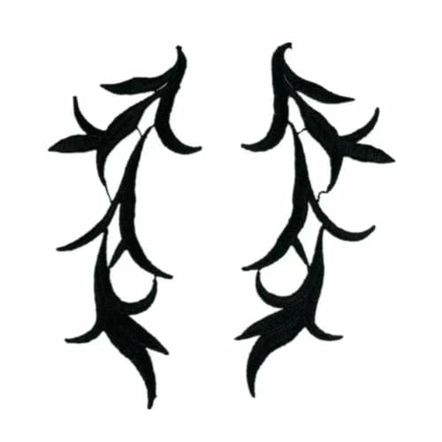 1 Paar schwarze bestickte Patches für Kleidung, Spitze, Applikation, Ballettkostüme, Kleider, Nähen, Basteln DA89 DA019-JA-038-1 1 Paar schwarze bestickte Patches für Kleidung, Spitze, Applikation, Ballettkostüme, Kleider, Nähen, Basteln DA89 DA019-JA-038-1 von SHHEG