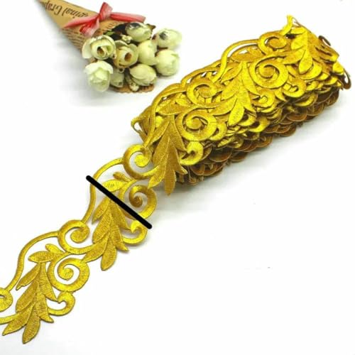1 Yard goldbestickte Spitze für Cosplay-Kleiderapplikationen zum Aufbügeln, Europa, Vintage, DIY-Kleidungsbesätze, 4305 Gold, 1 Yard 1 Yard goldbestickte Spitze für Cosplay-Kleiderapplikationen zum Aufbügeln, Europa, Vintage, DIY-Kleidungsbesätze, 4305 Gold, 1 Yard von SHHEG
