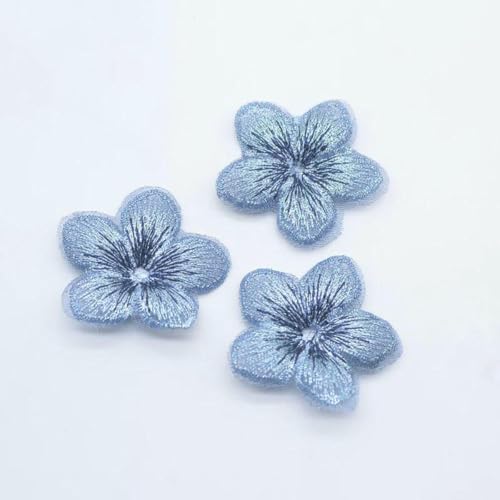 10 Stück 40 mm Mesh-Blumen-Applikation für DIY-Kleidung, Hüte, Schuhe, Basteln, Nähzubehör, Patches, Kopfbedeckungen, Haarspangen, Dekorationszubehör, Blau 10 Stück 40 mm Mesh-Blumen-Applikation für DIY-Kleidung, Hüte, Schuhe, Basteln, Nähzubehör, Patches, Kopfbedeckungen, Haarspangen, Dekorationszubehör, Blau von SHHEG