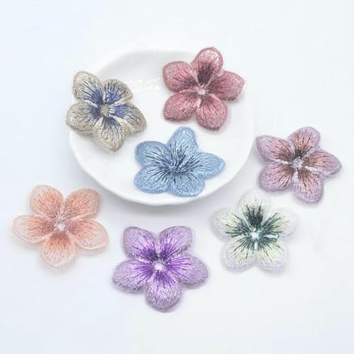 10 Stück 40 mm Mesh-Blumen-Applikation für DIY-Kleidung, Hüte, Schuhe, Basteln, Nähzubehör, Patches, Kopfbedeckungen, Haarspangen, Dekorationszubehör, mehrfarbig 10 Stück 40 mm Mesh-Blumen-Applikation für DIY-Kleidung, Hüte, Schuhe, Basteln, Nähzubehör, Patches, Kopfbedeckungen, Haarspangen, Dekorationszubehör, mehrfarbig von SHHEG