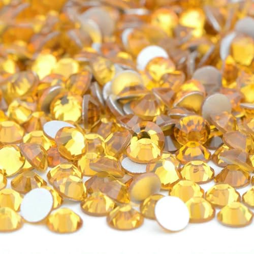 100 Gross SS6-SS16 SS20 SS30 Rosarote Glas-Strass-Applikationen, lose flache Rückseite, Nagel-Kristallsteine für Kleidung, 08 Topas, SS8, 100 g, 14400 Stück 100 Gross SS6-SS16 SS20 SS30 Rosarote Glas-Strass-Applikationen, lose flache Rückseite, Nagel-Kristallsteine für Kleidung, 08 Topas, SS8, 100 g, 14400 Stück von SHHEG