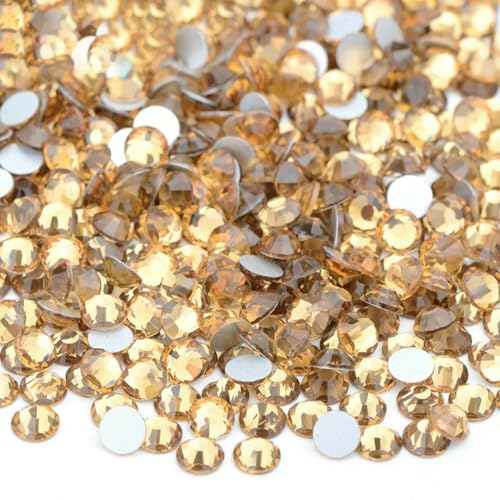 100 Gross SS6-SS16 SS20 SS30 Rosarote Glas-Strass-Applikationen, lose flache Rückseite, Nagel-Kristallsteine für Kleidung, 10 Lt.Topaz-ss30, 20 g, 2880 Stück 100 Gross SS6-SS16 SS20 SS30 Rosarote Glas-Strass-Applikationen, lose flache Rückseite, Nagel-Kristallsteine für Kleidung, 10 Lt.Topaz-ss30, 20 g, 2880 Stück von SHHEG