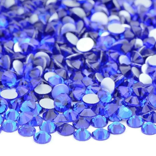 100 Gross SS6-SS16 SS20 SS30 Rosarote Glas-Strass-Applikationen, lose flache Rückseite, Nagel-Kristallsteine für Kleidung, 12 Saphir, SS16, 100 g, 14400 Stück 100 Gross SS6-SS16 SS20 SS30 Rosarote Glas-Strass-Applikationen, lose flache Rückseite, Nagel-Kristallsteine für Kleidung, 12 Saphir, SS16, 100 g, 14400 Stück von SHHEG