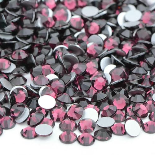 100 Gross SS6-SS16 SS20 SS30 Rosarote Glas-Strass-Applikationen, lose flache Rückseite, Nagel-Kristallsteine für Kleidung, 20 Amethyst, SS16, 100 g, 14400 Stück 100 Gross SS6-SS16 SS20 SS30 Rosarote Glas-Strass-Applikationen, lose flache Rückseite, Nagel-Kristallsteine für Kleidung, 20 Amethyst, SS16, 100 g, 14400 Stück von SHHEG