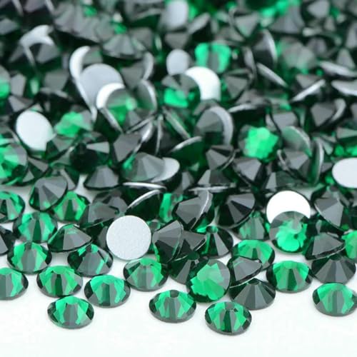100 Gross SS6-SS16 SS20 SS30 Rosarote Glas-Strass-Applikationen, lose flache Rückseite, Nagel-Kristallsteine für Kleidung, 22 Smaragdgrün, SS16, 100 g, 14400 Stück 100 Gross SS6-SS16 SS20 SS30 Rosarote Glas-Strass-Applikationen, lose flache Rückseite, Nagel-Kristallsteine für Kleidung, 22 Smaragdgrün, SS16, 100 g, 14400 Stück von SHHEG