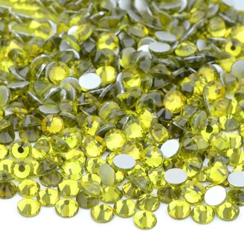 100 Gross SS6-SS16 SS20 SS30 Rosarote Glas-Strass-Applikationen, lose flache Rückseite, Nagel-Kristallsteine für Kleidung, 23 Olivine, SS16, 100 g, 14400 Stück 100 Gross SS6-SS16 SS20 SS30 Rosarote Glas-Strass-Applikationen, lose flache Rückseite, Nagel-Kristallsteine für Kleidung, 23 Olivine, SS16, 100 g, 14400 Stück von SHHEG