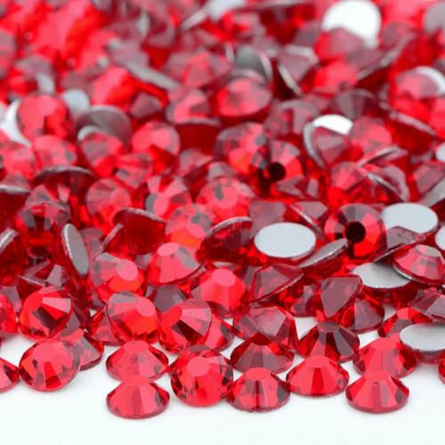 100 Gross SS6-SS16 SS20 SS30 Rosarote Glas-Strass-Applikationen, lose flache Rückseite, Nagel-Kristallsteine für Kleidung, 29 Siam-ss30, 20 g, 2880 Stück 100 Gross SS6-SS16 SS20 SS30 Rosarote Glas-Strass-Applikationen, lose flache Rückseite, Nagel-Kristallsteine für Kleidung, 29 Siam-ss30, 20 g, 2880 Stück von SHHEG