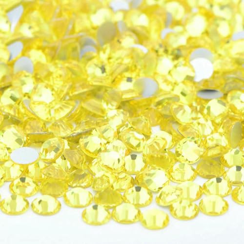 100 Gross SS6-SS16 SS20 SS30 Rosarote Glas-Strass-Applikationen, lose flache Rückseite, Nagel-Kristallsteine für Kleidung, 31 Citrin, SS30, 20 g, 2880 Stück 100 Gross SS6-SS16 SS20 SS30 Rosarote Glas-Strass-Applikationen, lose flache Rückseite, Nagel-Kristallsteine für Kleidung, 31 Citrin, SS30, 20 g, 2880 Stück von SHHEG