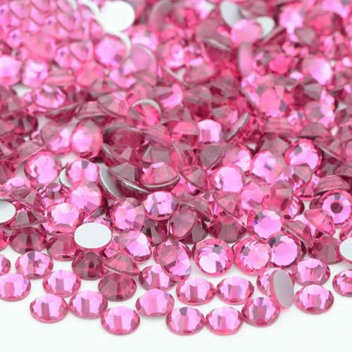 100 Gross SS6-SS16 SS20 SS30 Rosarote Glas-Strass-Applikationen, lose flache Rückseite, Nagel-Kristallsteine für Kleidung, 32 Rose, SS8, 100 g, 14400 Stück 100 Gross SS6-SS16 SS20 SS30 Rosarote Glas-Strass-Applikationen, lose flache Rückseite, Nagel-Kristallsteine für Kleidung, 32 Rose, SS8, 100 g, 14400 Stück von SHHEG