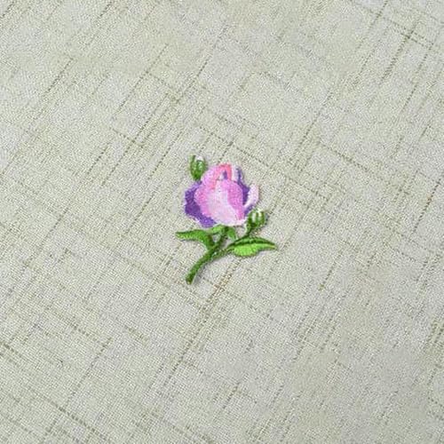 1PC bestickte Blumen Patch Eisen auf Kleidung Taschen Aufkleber Qualität Mini Rose Blume Applikation DIY Dekoration-H 1PC bestickte Blumen Patch Eisen auf Kleidung Taschen Aufkleber Qualität Mini Rose Blume Applikation DIY Dekoration-H von SHHEG