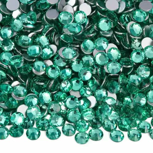 2028 grüne Farbe, nicht Hotfix-Strasssteine, Glitzer, flache Rückseite, Strass-Kristalle zum Aufkleben für Nagelkunst, Nagel-Charms, B0035-Mint-SS20 – 1440 St von SHHEG