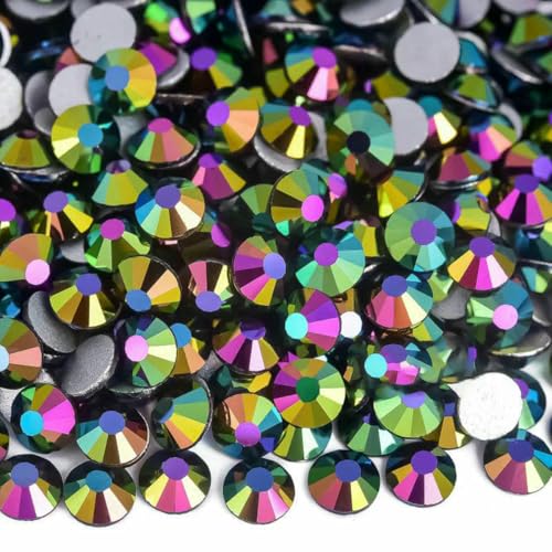 2028 grüne Farbe, nicht Hotfix-Strasssteine, Glitzer, flache Rückseite, zum Aufkleben von Kristallen für Nagelkunst, Nagelanhänger, B0035-Luftsmaragdgrün-SS10 2028 grüne Farbe, nicht Hotfix-Strasssteine, Glitzer, flache Rückseite, zum Aufkleben von Kristallen für Nagelkunst, Nagelanhänger, B0035-Luftsmaragdgrün-SS10 von SHHEG