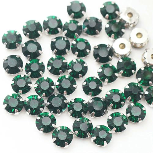 3,0–8 mm, zum Aufnähen von Strasssteinen, Kristall-Strasssteinen und Kristallen, zum Nähen von Stoffen, Handarbeiten, Strasssteine, Glasperlen, Smaragdgrün, 6 mm, 100 Stück 3,0–8 mm, zum Aufnähen von Strasssteinen, Kristall-Strasssteinen und Kristallen, zum Nähen von Stoffen, Handarbeiten, Strasssteine, Glasperlen, Smaragdgrün, 6 mm, 100 Stück von SHHEG