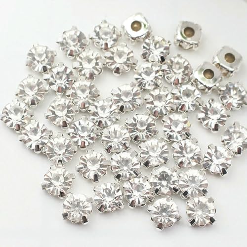 3,0–8 mm, zum Aufnähen von Strasssteinen mit Krallen, Kristall-Strasssteine und Kristalle, zum Nähen von Stoffen, Handarbeiten, Strasssteine, Glasperlen, Kristall, 8 mm, 50 Stück 3,0–8 mm, zum Aufnähen von Strasssteinen mit Krallen, Kristall-Strasssteine und Kristalle, zum Nähen von Stoffen, Handarbeiten, Strasssteine, Glasperlen, Kristall, 8 mm, 50 Stück von SHHEG