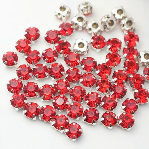 3,0–8 mm große, aufnähbare Strasssteine und Kristalle zum Nähen von Stoffen, Handarbeiten, Strasssteine, Glasperlen, siam, 5 mm, 100 Stück 3,0–8 mm große, aufnähbare Strasssteine und Kristalle zum Nähen von Stoffen, Handarbeiten, Strasssteine, Glasperlen, siam, 5 mm, 100 Stück von SHHEG