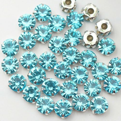 3,0–8 mm große Strasssteine zum Aufnähen, Kristall-Strasssteine und Kristalle, zum Nähen von Stoffen, Handarbeiten, Strasssteine, Glasperlen, Aquamarin, 5 mm, 100 Stück 3,0–8 mm große Strasssteine zum Aufnähen, Kristall-Strasssteine und Kristalle, zum Nähen von Stoffen, Handarbeiten, Strasssteine, Glasperlen, Aquamarin, 5 mm, 100 Stück von SHHEG