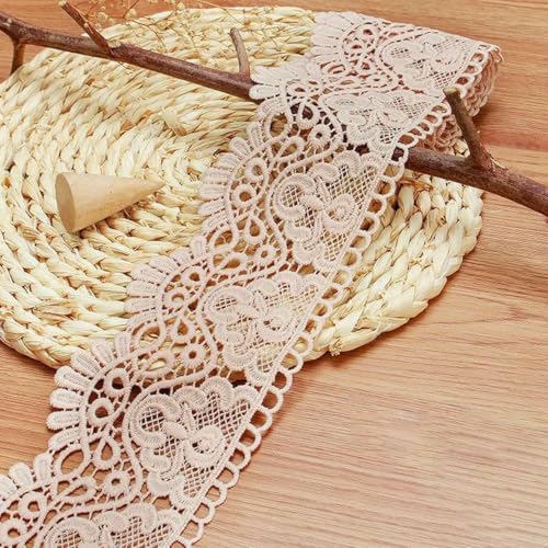 3 Meter Spitzenband mit Blumenstickerei, DIY-Bekleidung, Nähstoff, 10 cm, handgefertigtes Bastelmaterial, ausgehöhltes wasserlösliches Klebeband, Xia Hong, 3 Meter Länge von SHHEG