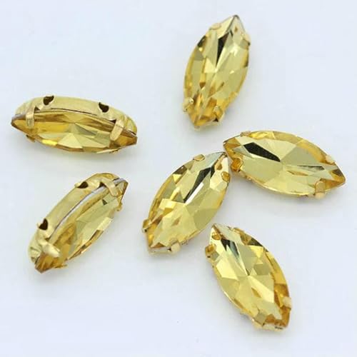 4–32 mm, 24 Farben, zum Aufnähen, Pferdeauge, Navette-Strass, goldene Krallen, Marquise-Formen für Handarbeiten, Schmuck, Hochzeitskleider, Taschenbesätze, Gold, 5 x 10 mm, 30 Stück 4–32 mm, 24 Farben, zum Aufnähen, Pferdeauge, Navette-Strass, goldene Krallen, Marquise-Formen für Handarbeiten, Schmuck, Hochzeitskleider, Taschenbesätze, Gold, 5 x 10 mm, 30 Stück von SHHEG