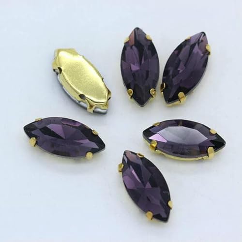 4–32 mm, 24 Farben, zum Aufnähen, Pferdeauge, Navette-Strass, goldene Krallen, Marquise-Formen für Handarbeiten, Schmuck, Hochzeitskleider, Taschenbesätze, Violett, 4 x 8 mm, 30 Stück 4–32 mm, 24 Farben, zum Aufnähen, Pferdeauge, Navette-Strass, goldene Krallen, Marquise-Formen für Handarbeiten, Schmuck, Hochzeitskleider, Taschenbesätze, Violett, 4 x 8 mm, 30 Stück von SHHEG