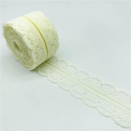5 Yards 30 mm Spitzenband, herzförmig, bilateral, Kunsthandwerk, bestickter Netzspitzenbesatz, Nähstoff, Band, Rockzubehör-03 von SHHEG
