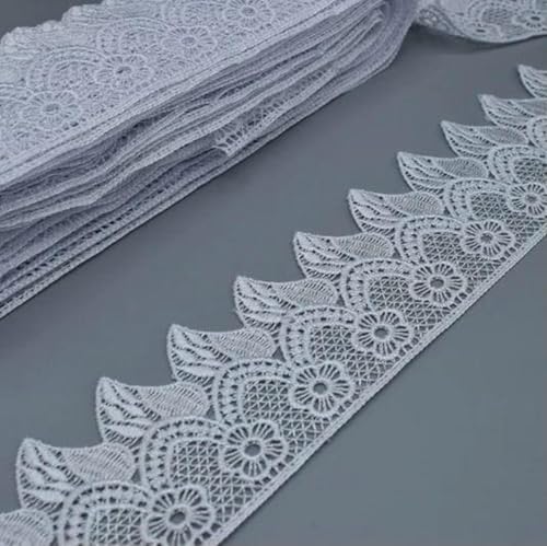 7 cm breites, wunderschönes Häkel-Stickerei-Spitzenband, DIY-Stickerei, Bettrock, Kleid, Vorhangspitze, Weiß, 9,1 m 7 cm breites, wunderschönes Häkel-Stickerei-Spitzenband, DIY-Stickerei, Bettrock, Kleid, Vorhangspitze, Weiß, 9,1 m von SHHEG