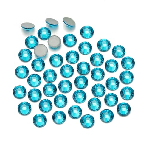 AAAAA Klar AB Rot Mix Farben Kristall Hot Fix Strass Glas Strass Hotfix Aufbügel-Strasssteine für Stoffbekleidung-Blauer Zirkon-SS10 1440 Stück AAAAA Klar AB Rot Mix Farben Kristall Hot Fix Strass Glas Strass Hotfix Aufbügel-Strasssteine für Stoffbekleidung-Blauer Zirkon-SS10 1440 Stück von SHHEG