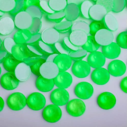 Fluoreszierende, alle Farben, Neon-Strasssteine, nicht zum Aufbügeln, superhelle Kristall-Strasssteine aus Glas für Stoff, Kleidungsstücke und Kleider, Peridot von SHHEG