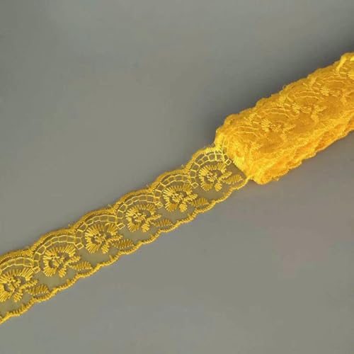 Großhandel 10 Yard 4 cm breiter Spitzenbesatz DIY Kleidung Stoff verwendet für Spitzenband Bettwäsche Stoff Vorhang Sofa Kissenbezug Material-A10 von SHHEG