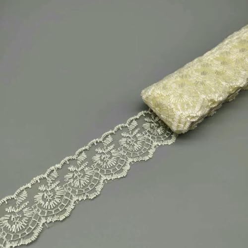Großhandel 10 Yard 4 cm breiter Spitzenbesatz DIY Kleidung Stoff verwendet für Spitzenband Bettwäsche Stoff Vorhang Sofa Kissenbezug Material-A15 von SHHEG