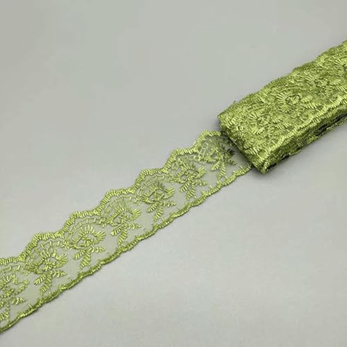 Großhandel 10 Yard 4 cm breiter Spitzenbesatz DIY Kleidung Stoff verwendet für Spitzenband Bettwäsche Stoff Vorhang Sofa Kissenbezug Material-A23 von SHHEG
