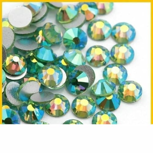Grüne Serie SS3-30 Nicht Hot Fix Strasssteine mit flacher Rückseite, Kristall-Strass-Glitzerstein für DIY-Maniküre, 3D-Nagelkunst, Stoff, Kleidungsstücke - Peridot AB-SS8 1440 Stück Grüne Serie SS3-30 Nicht Hot Fix Strasssteine mit flacher Rückseite, Kristall-Strass-Glitzerstein für DIY-Maniküre, 3D-Nagelkunst, Stoff, Kleidungsstücke - Peridot AB-SS8 1440 Stück von SHHEG