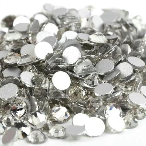 Mehrfarbige SS3-SS30 Nicht-Hotfix-Strasssteine mit flacher Rückseite, Kristall-Strass-Glitzerstein für DIY-Maniküre, 3D-Nagelkunst, Stoff, Kleidungsstücke, tra von SHHEG