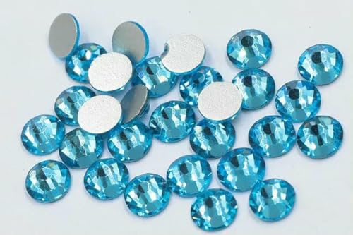 Mehrfarbige SS3-SS30 Nicht-Hotfix-Strasssteine mit flacher Rückseite, Kristall-Strass-Glitzerstein für DIY-Maniküre, 3D-Nagelkunst, Stoff, Kleidungsstücke – A von SHHEG