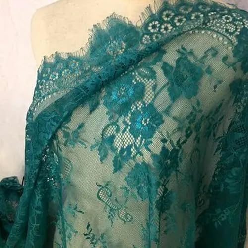 Netzgarn für Hochzeitskleid, Wimpernspitze, Accessoire, handgefertigt, 31 Farben optional, Smaragdgrün, 3,0 Meter Preis Netzgarn für Hochzeitskleid, Wimpernspitze, Accessoire, handgefertigt, 31 Farben optional, Smaragdgrün, 3,0 Meter Preis von SHHEG