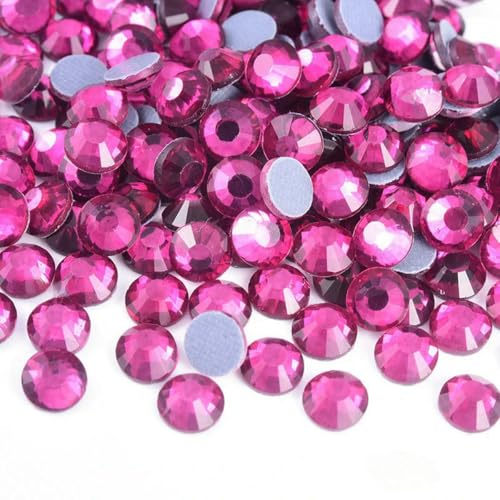 Neue Hotfix-Steinsteine der Rot-/Pink-Serie SS6-SS30, Kristall-Glitzer-Strass zum Aufbügeln für Kleidungsstücke, Kleider, Fuchsia, SS10, 1440 Stück Neue Hotfix-Steinsteine der Rot-/Pink-Serie SS6-SS30, Kristall-Glitzer-Strass zum Aufbügeln für Kleidungsstücke, Kleider, Fuchsia, SS10, 1440 Stück von SHHEG