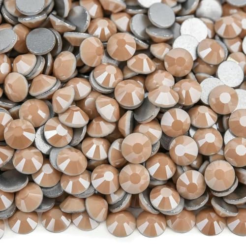 Neue Keramik-Strasssteine aus weißem Kristallglas, ohne Hotfix, Glitzer-Strasssteine, flache Rückseite, Diamant-Nagelkunst-Dekorationen B3965-Einfarbig Beige-S Neue Keramik-Strasssteine aus weißem Kristallglas, ohne Hotfix, Glitzer-Strasssteine, flache Rückseite, Diamant-Nagelkunst-Dekorationen B3965-Einfarbig Beige-S von SHHEG