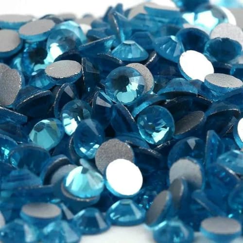 SS3~SS30 AAAAA-Kristall, nicht Hotfix, Nailart-Strass, superhell, Glas-Strass, 3D-Nagelkunst-Dekoration, Aquamarin, SS10, 1440 Stück SS3~SS30 AAAAA-Kristall, nicht Hotfix, Nailart-Strass, superhell, Glas-Strass, 3D-Nagelkunst-Dekoration, Aquamarin, SS10, 1440 Stück von SHHEG