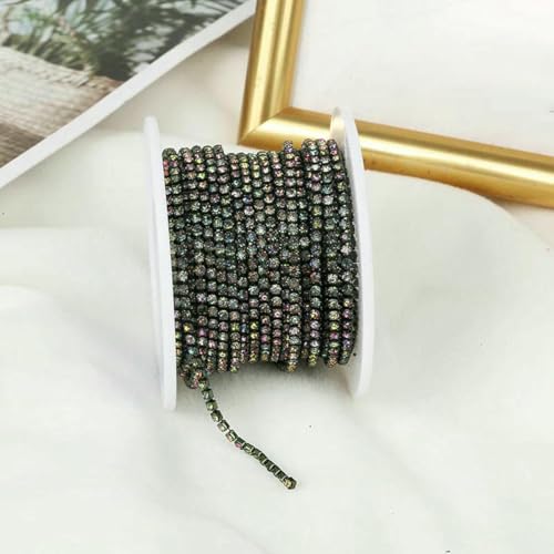 SS6-SS12 5 Yards/10 Yards Mehrfarbige Kristall-Strass-Cup-Kette zum Aufnähen auf Kristallglas-Cup-Kettenbesatz zum Aufkleben auf Steinbesatz-Regenbogen-SS6-2mm SS6-SS12 5 Yards/10 Yards Mehrfarbige Kristall-Strass-Cup-Kette zum Aufnähen auf Kristallglas-Cup-Kettenbesatz zum Aufkleben auf Steinbesatz-Regenbogen-SS6-2mm von SHHEG