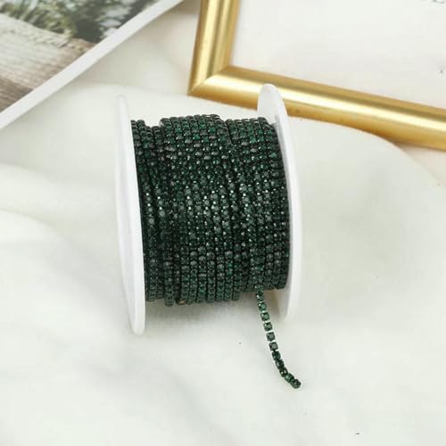 SS6-SS12 5 Yards/10 Yards Mehrfarbige Kristall-Strass-Cup-Kette zum Aufnähen auf Kristallglas-Cup-Kettenbesatz zum Aufkleben auf Steinbesatz-Smaragdgrün-SS6-2m SS6-SS12 5 Yards/10 Yards Mehrfarbige Kristall-Strass-Cup-Kette zum Aufnähen auf Kristallglas-Cup-Kettenbesatz zum Aufkleben auf Steinbesatz-Smaragdgrün-SS6-2m von SHHEG