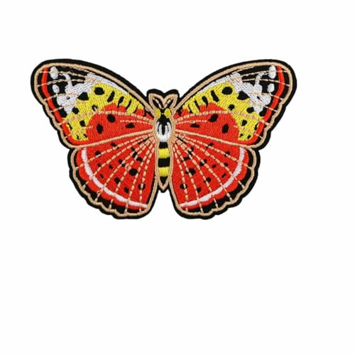 Schmetterlings-Patches, Stickerei-Abzeichen, zum Aufbügeln auf Kleidung, DIY-Kleid, Jeans, Hut, Kleidungszubehör, Motten-Applikationsaufkleber, 1 von SHHEG
