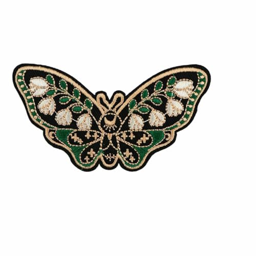 Schmetterlings-Patches, Stickerei-Abzeichen, zum Aufbügeln auf Kleidung, DIY-Kleid, Jeans, Hut, Kleidungszubehör, Motten-Applikationsaufkleber, 5 von SHHEG