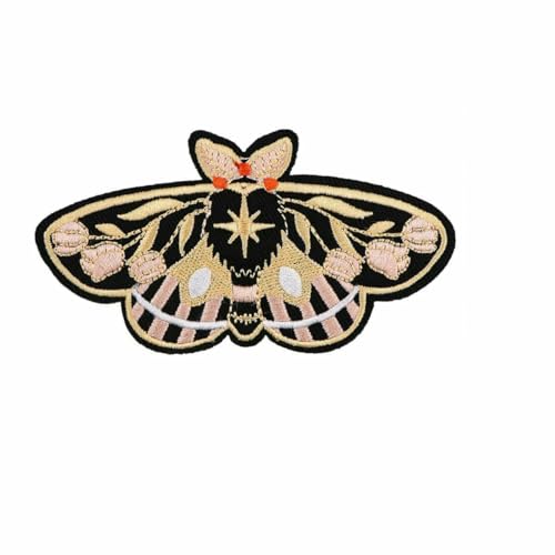 Schmetterlings-Patches, Stickerei-Abzeichen, zum Aufbügeln auf Kleidung, DIY-Kleid, Jeans, Hut, Kleidungszubehör, Motten-Applikationsaufkleber, 6 von SHHEG