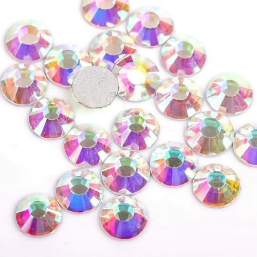 Siam Glass 3D-Strasssteine für Nagelkunst, SS3, SS4, SS5, SS6, SS8, SS10, SS12, SS16, SS20, SS30, SS34, Kristall, nicht HotFix, Nagelkunst-Dekorationen, Kristall AB, verschiedene Größen, 5 G Siam Glass 3D-Strasssteine für Nagelkunst, SS3, SS4, SS5, SS6, SS8, SS10, SS12, SS16, SS20, SS30, SS34, Kristall, nicht HotFix, Nagelkunst-Dekorationen, Kristall AB, verschiedene Größen, 5 G von SHHEG